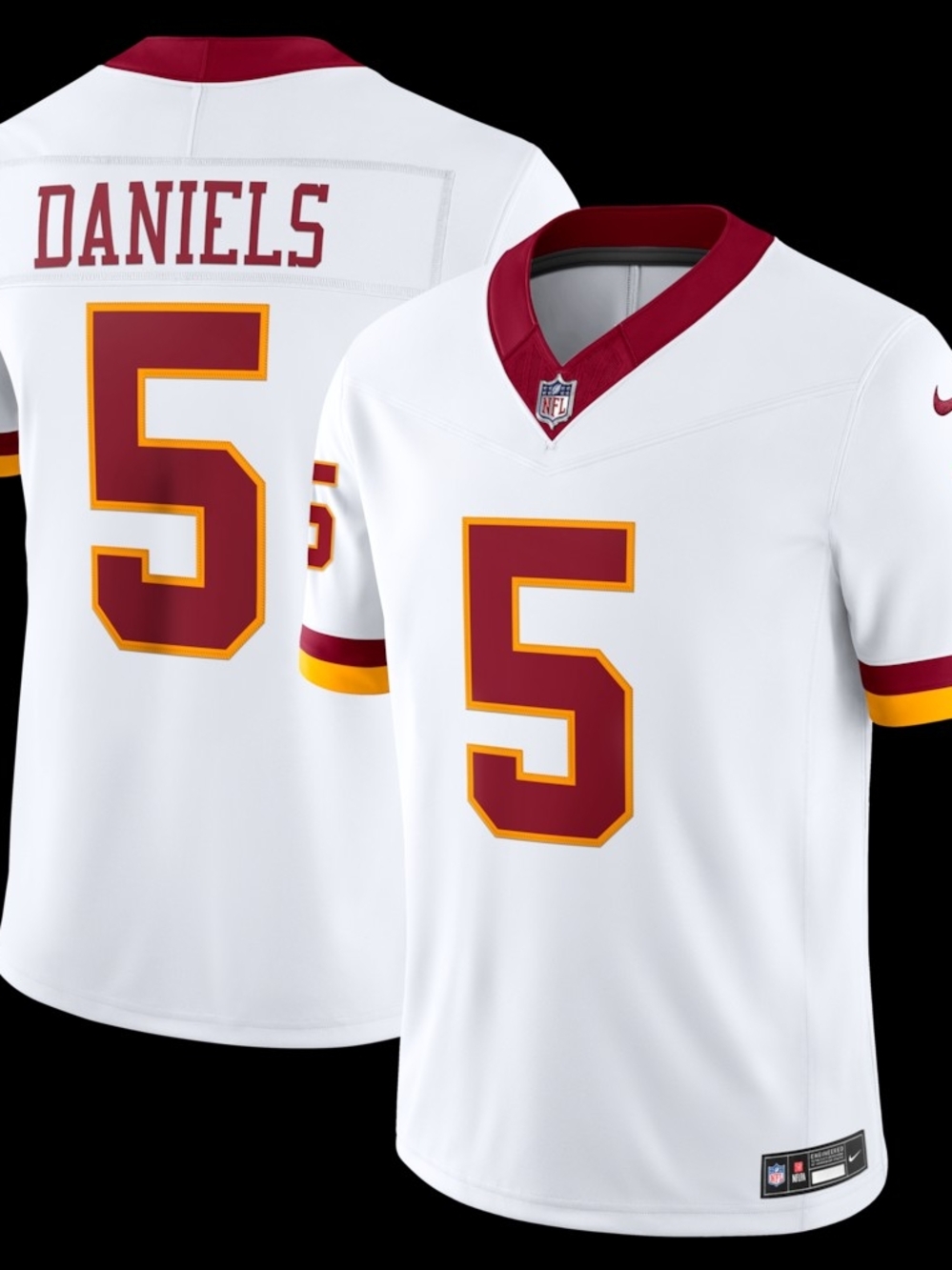 Washington Commanders Nike Vapor F.U.S.E. Stitched Limited Jersey - White